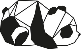 Nástenná dekorácia 52x31 cm PANDA čierna