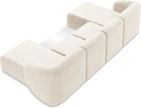 Béžová ženilková rohová pohovka (do tvaru "U") Lani – Makamii