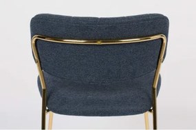 WLL JOLIEN GOLD stolička Modrá