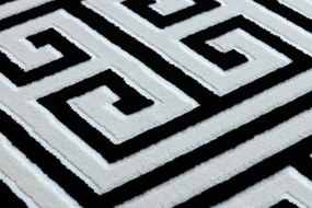 Koberec GLOSS 6776 85 Greek - čierny, slonia kosť