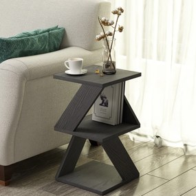 Odkladací stolík Albeni Black Wooden