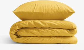 Goldea bavlnené posteľné obliečky - medovo žlté 140 x 200 a 70 x 90 cm