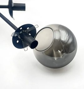 Brilagi - Prisadený luster MALIVA 6xE14/15W/230V čierna/dymová