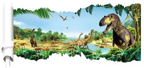 Veselá Stena Samolepka na stenu na stenu Dinosaure a Tyranosaure