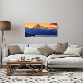 Obraz - Jazero Pukaki (120x50 cm)