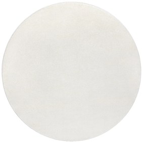 Okrúhly koberec SOFTY Jednofarebný, krémový