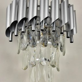 Brilagi - Nástenné svietidlo ECLIPSE 2xE14/10W/230V strieborné