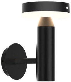 LED Solárne nástenné svietidlo so senzorom GWINEA LED/4,5W/3,7V IP44 čierna