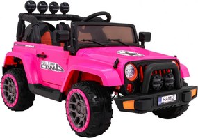 Ramiz Detské terénne auto Full Time 4WD ružové na diaľkové ovládanie + pohon 4x4 + LED audio + úložný priestor