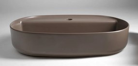 Isvea Isvea, INFINITY OVAL keramické umývadlo na dosku, 60x40cm, taupe, 10NF65060-2H