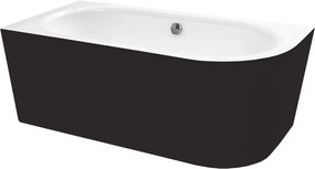 Besco Akrylátová voľne stojaca vaňa Avita A-Line BW Matt CC/NP 150x75 (160x75, 170x75), napúšťanie cez prepad BESCO-Typ výpuste: McAlpine Click-Clack…