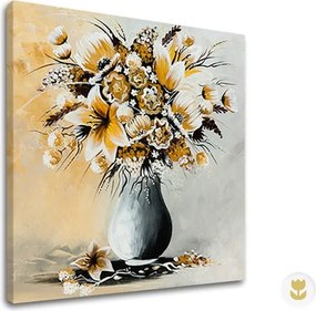 Autorská reprodukcia na plátne KVETY
