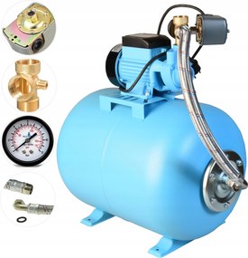 Hydrofor Na Vodu Hydroforová Pumpa 370 W 35 L/min Nádrž 50 L Kompletná Sada