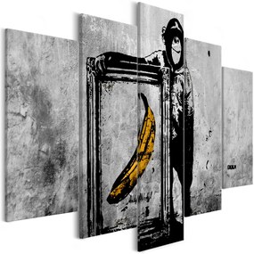 Artgeist Obraz - Proud Monkey (5 Parts) Wide Veľkosť: 100x50, Verzia: Na talianskom plátne