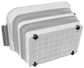 Skladací úložný box s vekom, KEMP, 30 l - 54 x 39 x 28 cm