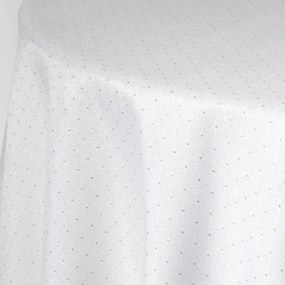 Dekorstudio Okrúhly obrus ELIZA zdobený striebornou niťou Priemer obrusu: 120cm