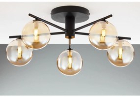 Jupiter 2047 - Prisadený luster PRATO 5xG9/10W/230V čierna/béžová 2047