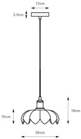 Markslöjd 108857 - Luster na lanku KURAGE 1xE27/40W/230V mosadz/biela