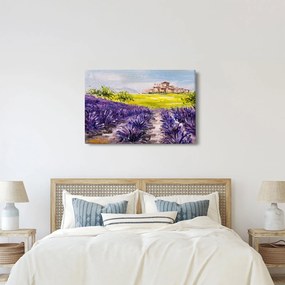 Obraz - Provance, Francúzsko, olejomaľba (90x60 cm)