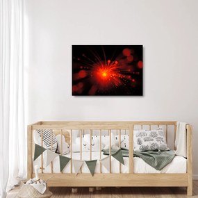 Sklenený obraz iskrenie abstrakcie (70x50 cm)