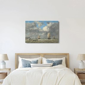 Obraz - Eugène Boudin, Le Havre, reprodukcia (90x60 cm)