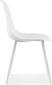Jedálenská stolička OSAKA plastová, biela