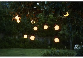 Čierna vonkajšia svetelná LED reťaz Star Trading Circus Maxi, dĺžka 5 m