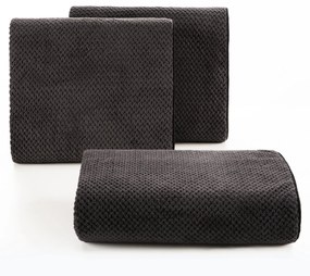 RÝCHLOSCHNÚCI UTERÁK Z MIKROVLÁKNA ZOE1 SADA 3KS 70X140 CM TMAVOSIVÁ