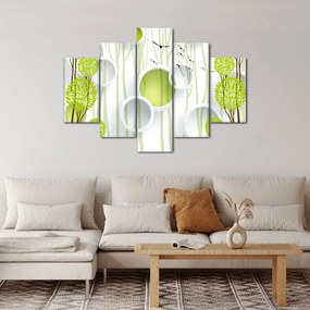 Obraz abstrakcie so stromami (150x105 cm)