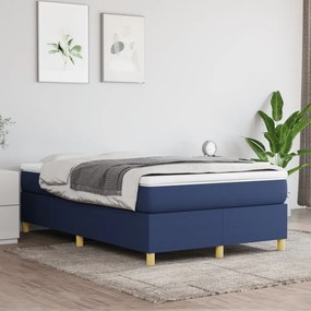 Rám na boxspring posteľ modrý 120x200 cm látka