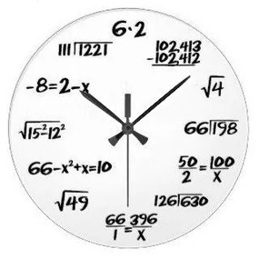 046568 DR Matematické hodiny biele