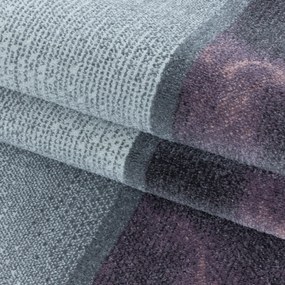 Ayyildiz, Kusový koberec Ottawa 4201 lila, 140x200, fialová, chodba / predsieň