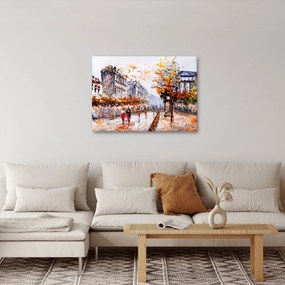 Obraz - Život v meste (70x50 cm)