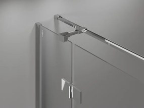 Mexen, Mexen Mist H T sklápací sprchový kút ľavý 70 x 90 cm, priehľadný, chróm - 8A5T-070-090-01-00-L