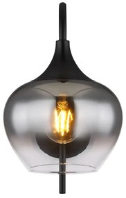 Globo 15548W - Nástenná lampa MAXY 1xE27/40W/230V čierna