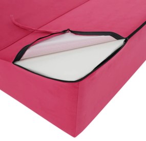 Skladacie kreslo/matrac PELOS, tmavo ružová