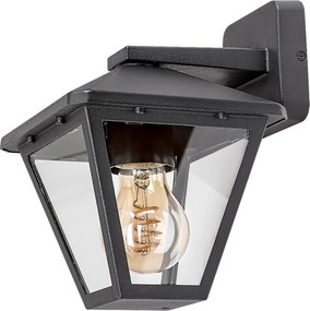 Rabalux Vonkajšie nástenné svietidlo PARAVENTO max. 1x40W | E27 | IP44 - čierna