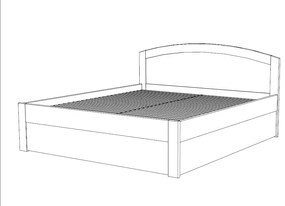 BMB MARIKA ART - masívna buková posteľ s úložným priestorom 160 x 200 cm, buk masív