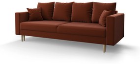 Pohovka trojsedačka Kinetic (tehlová). Akcia -20%. Vlastná spoľahlivá doprava až k Vám domov. 1056672
