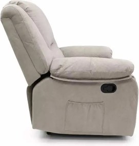 LuxuryForm DESIGN Televízne kreslo VELORA s polohovaním - sivé