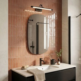 Toolight Toolight, LED nástenné svietidlo, 42cm, 8W, 4000K, 1000lm, SWE025-1W, čierna matná, OSW-20124