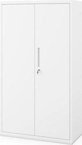 Kovová modulárna multifunkčná skriňa na podstavci biela MEGAN 1600 x 900 x 400 mm