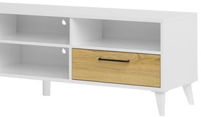 Televizní stolek Barris 25 160 cm ořech americký/bílý