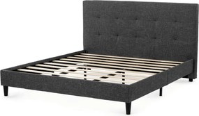 Manželská posteľ sivá 180x200 cm BED-M180 GREY2