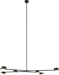 Čierne kovové závesné svietidlo Coda – Trio Select
