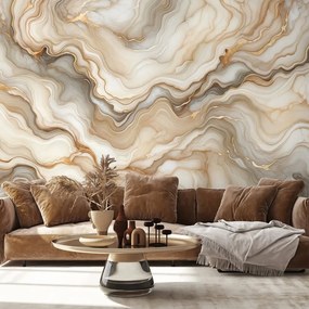 Samolepiaca tapeta mramorová elegancia v zlatých tónoch
