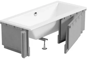 Mexen X-ST, polystyrénový plášť na obdĺžnikovú vaňu 120-150 x 70-90 cm, LED drážka, biela, 55020-01