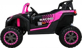 Ramiz Buggy ATV Racing pre 2 deti Ružová + pohon 4x4 + diaľkové ovládanie + pomalý štart + MP3 LED