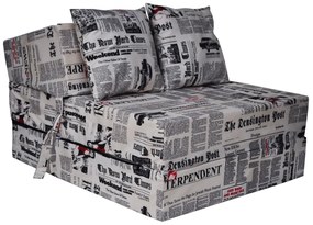 Rozkladacie molitanové kreslo (matrac) - noviny