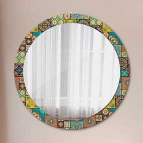 Okrúhle ozdobné zrkadlo Arabský vzor fi 90 cm